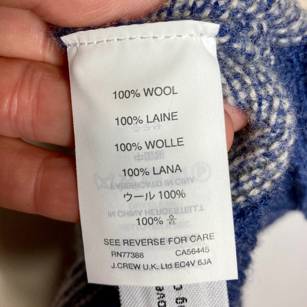 J. Crew Wool Fisherman Sweater - Picture 8 of 9